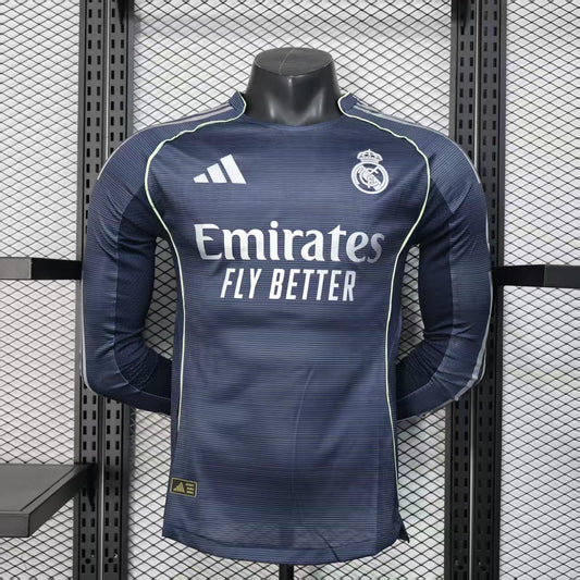 Real Madrid 25/26 Long Sleeve Away Kit