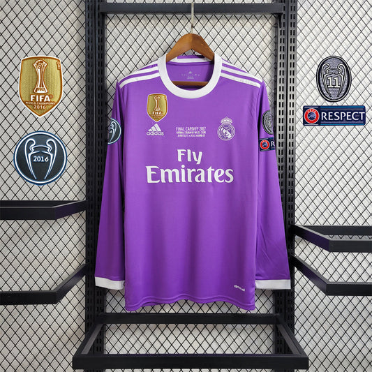 Real Madrid 16/17 Long Sleeve Away Kit
